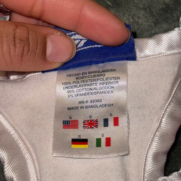 Vintage Reebok Youth Girl's Size Small Pink/White Jersey Lined Y2K 90s Shirt - Picture 4 of 8